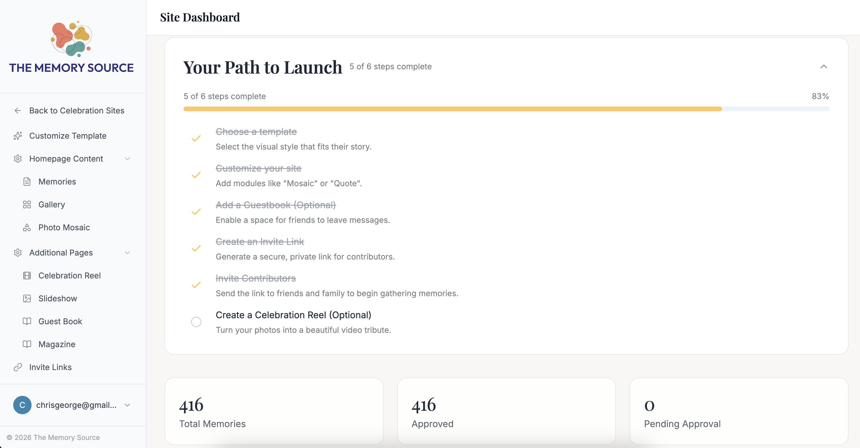 Path to Launch Checklist